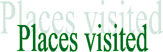 Places visited 
